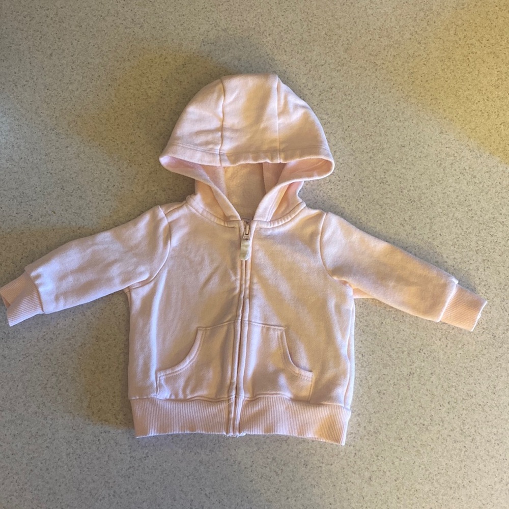Carters Infant 3 month hoodie, baby soft pink